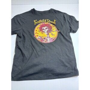 Grateful Dead T Shirt‎ Small Black Skeleton Roses Graphic Band Tee Cotton